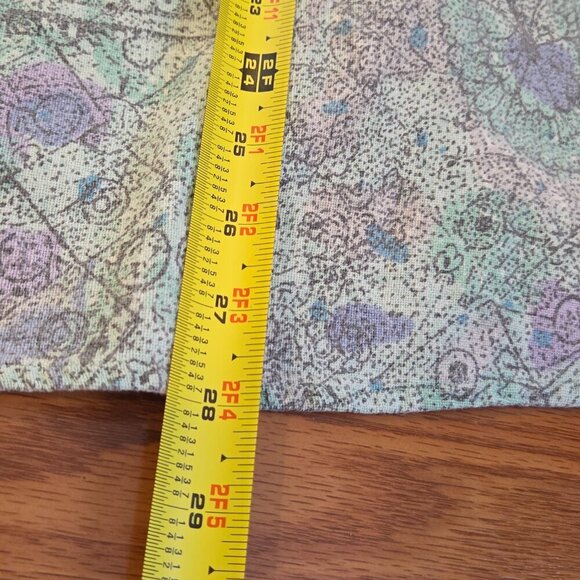 Vintage 90s Gotcha Button Down Shirt Purple Green Abstract Floral Skater Medium - Picture 12 of 14